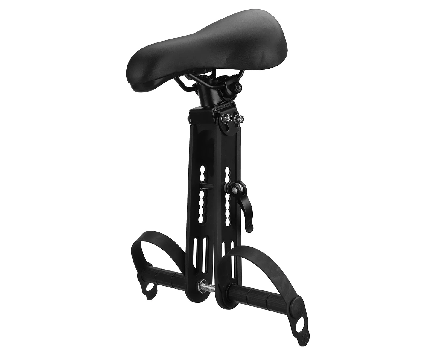 Front Mounted Bike Seat Top Tube Bicycle Detachable Seat Armrest Black