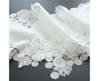 Bestier Lace Doily Dustproof Table Cover Party Decor-White