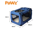 Pawz Pet Travel Carrier Kennel Folding Soft Sided Dog Crate For Car Cage Large L