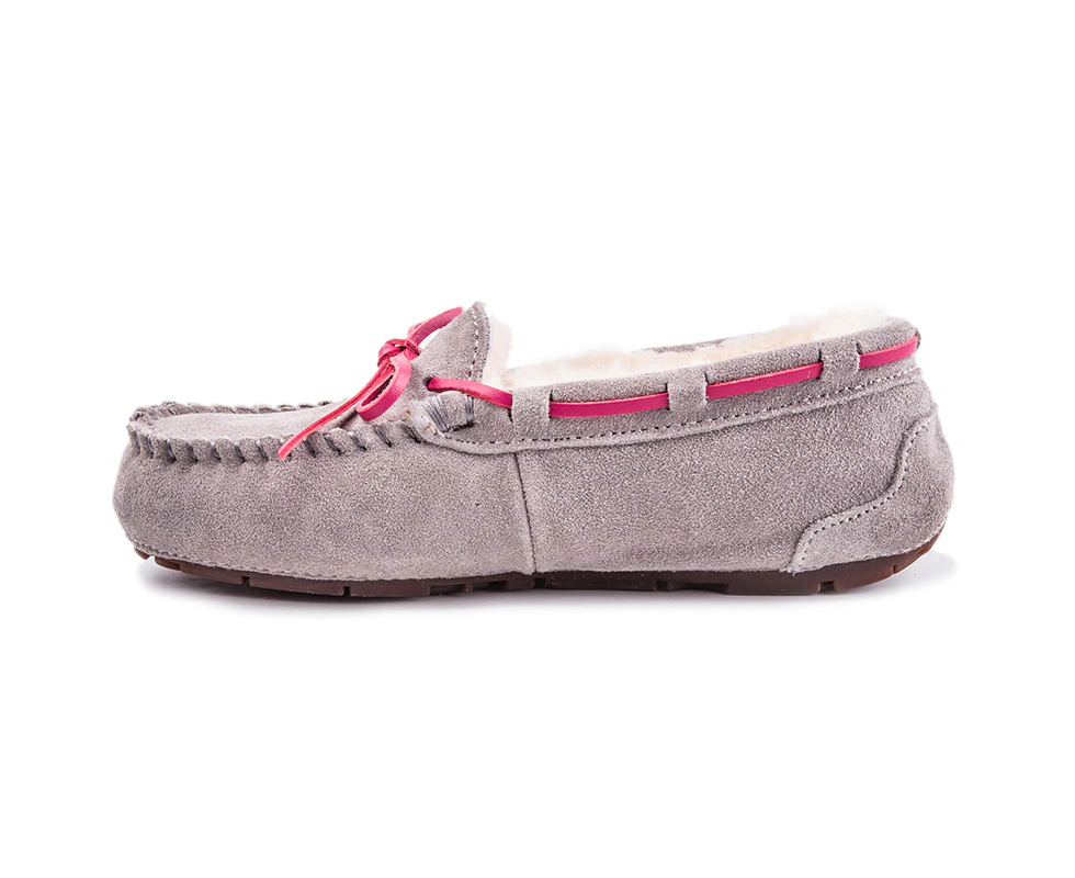 Ugg Grand DownUnder Moccasin | Cow Suede Upper - Women - Moccasins - Grey