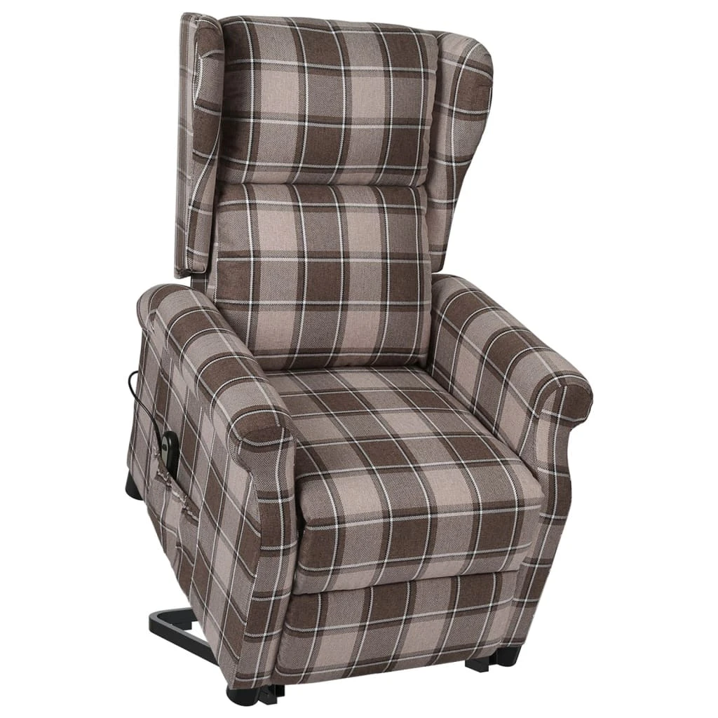vidaXL Stand up Chair Beige Fabric