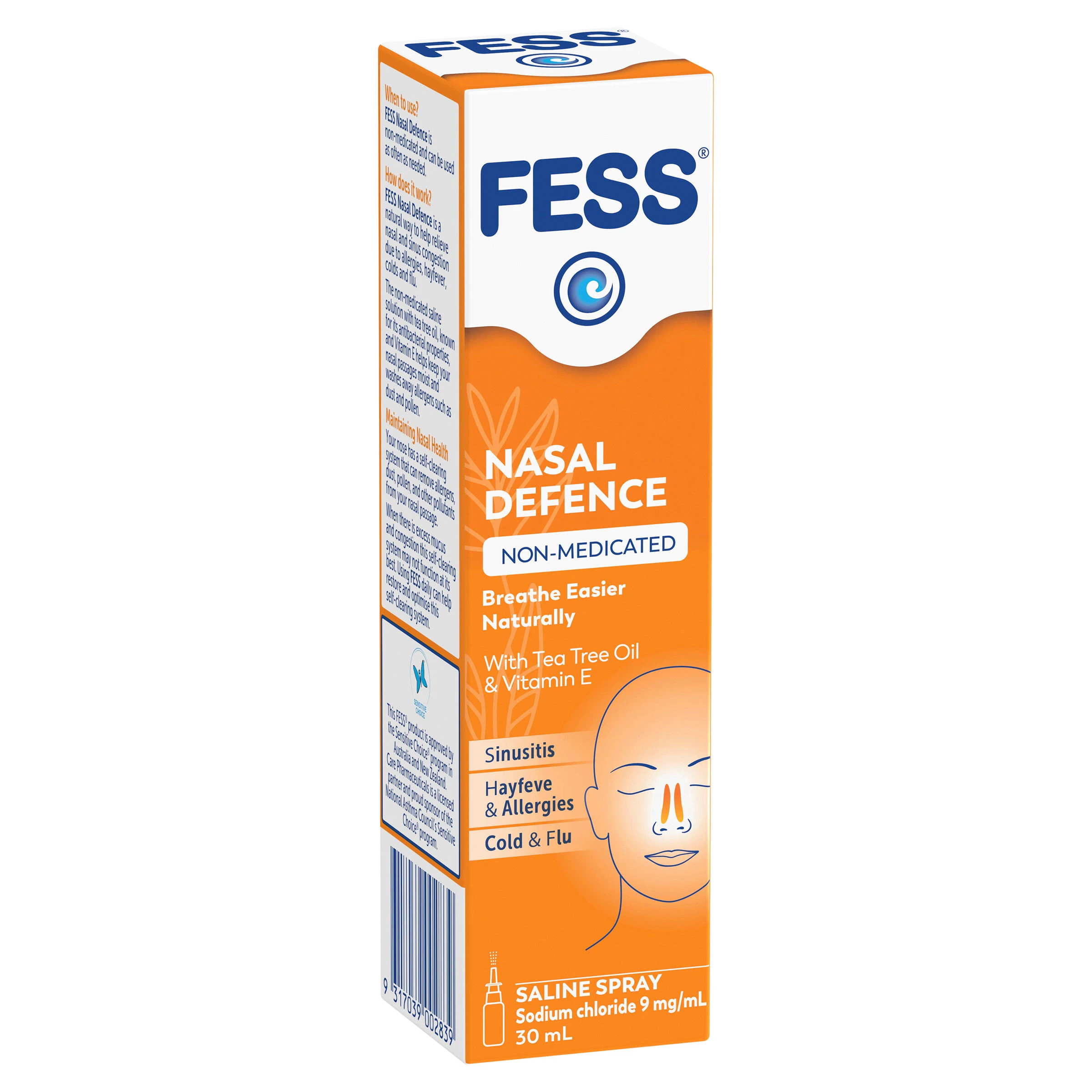 Fess Nasal Defence Spray with Tea Tree Oil & Vitamin E 30ml