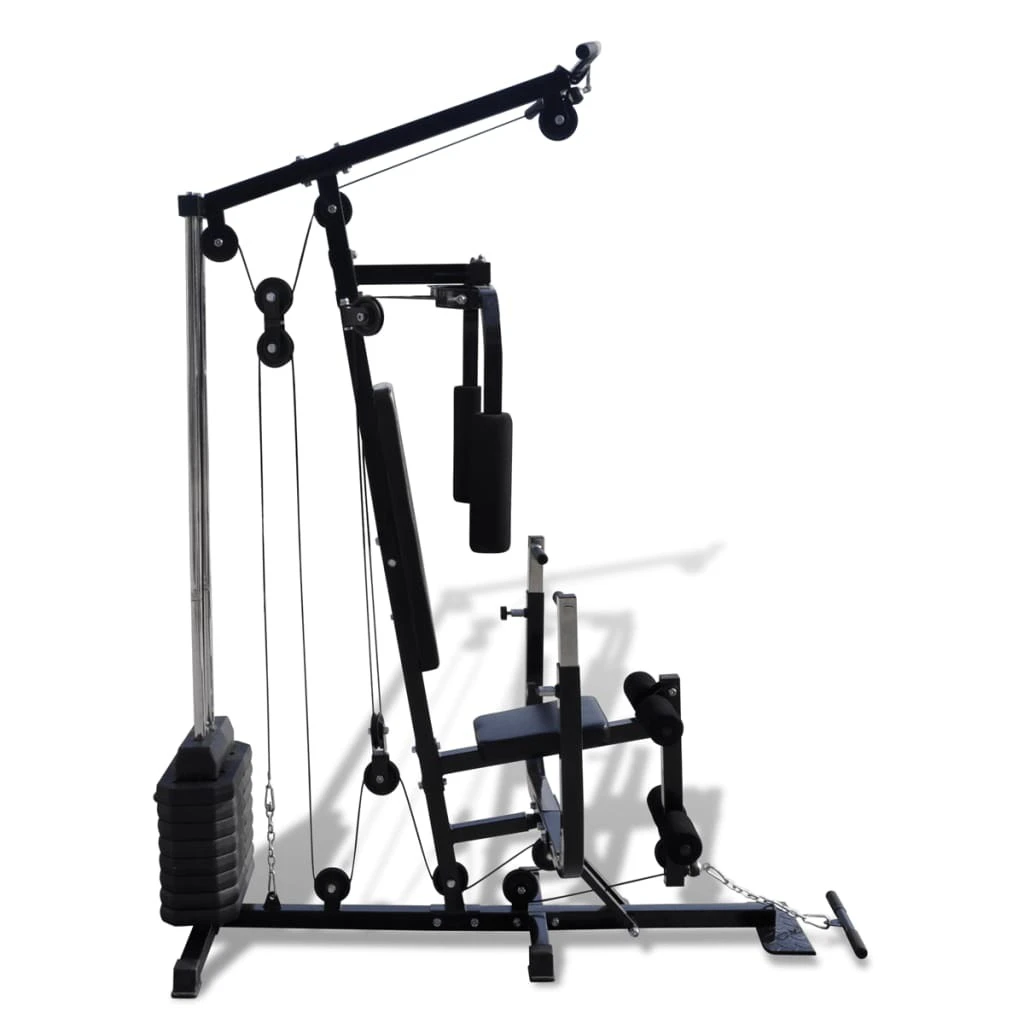 Multi Station Home Gym Cable Machine Exercise Fitness Equipment Bench Press