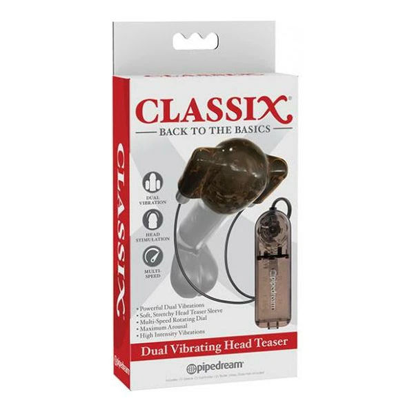 Classix Dual Vibrating Head Teaser Black Smoke