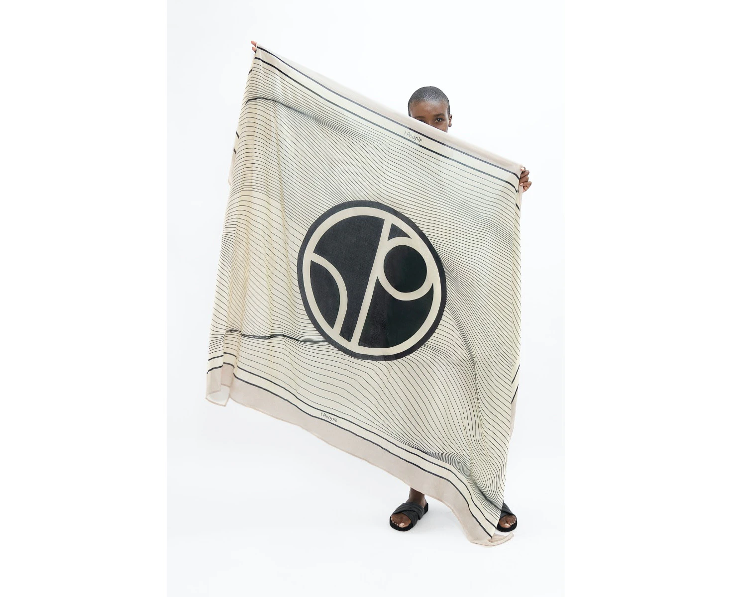 1 People Biarritz BIQ - Sarong - Mix White Dove & Sand