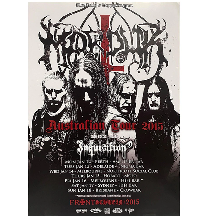 MARDUK - 'Australian Tour 2015' A3 Poster