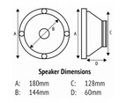 Jaycar Response Marine Coaxial 2-Way Speakers (White 6.5")