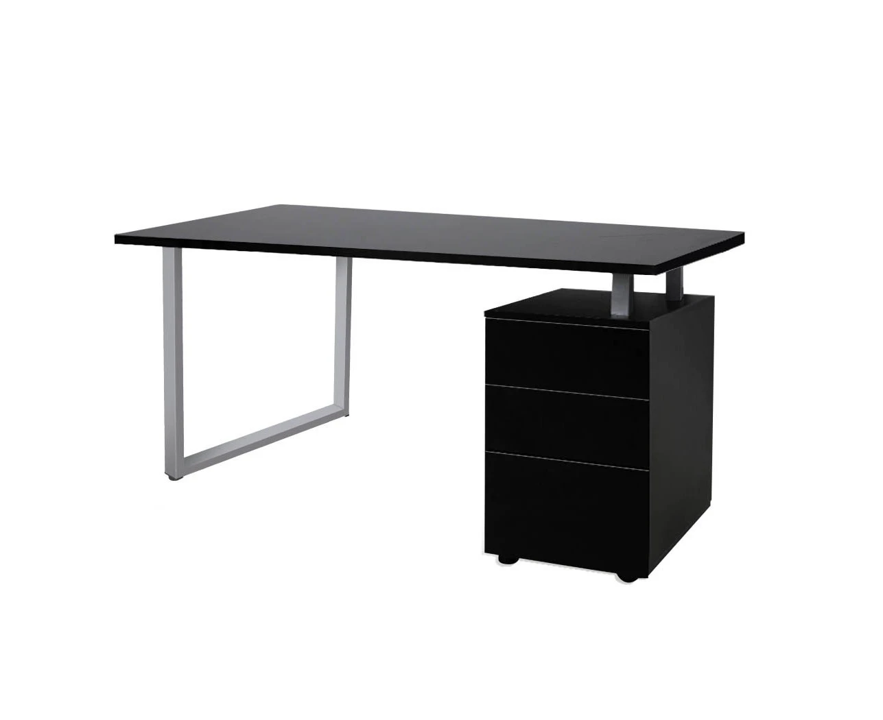 Office Computer Desk Student Laptop Study Table Home Workstation Shelf Desks Black