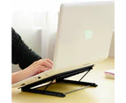 Momax Durable Portable Foldable Notebook Laptop Desk Table Stand Bed Tray Cooling rack-Black