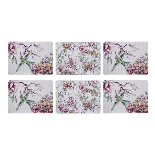 Ashdene Kitchen Cork Backed Placemats & Coasters Chinoiserie Set 6