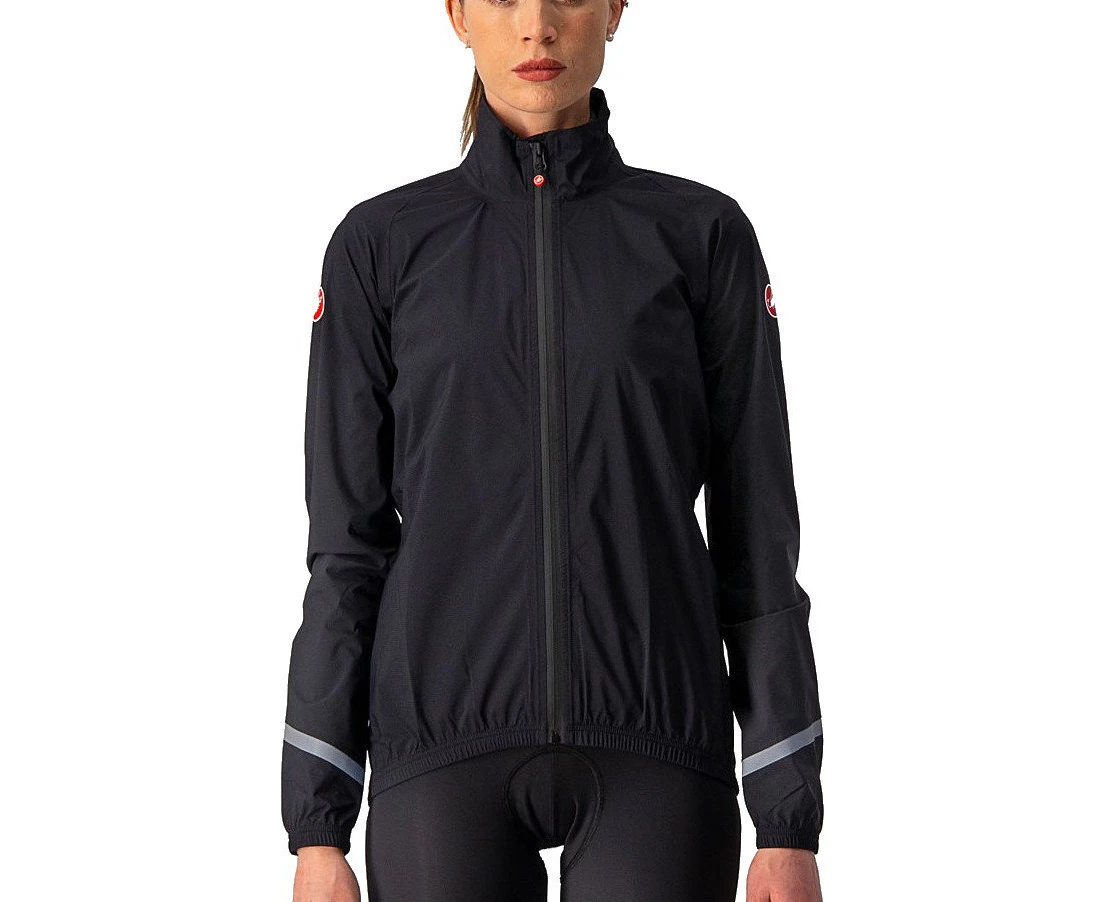 Castelli Emergency 2 Womens Rain Jacket Light Black 2021