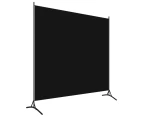 Room Divider Panel Privacy Screen Partition Stand Black 175x180 cm Dividers Fold