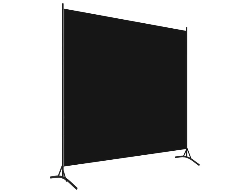 Room Divider Panel Privacy Screen Partition Stand Black 175x180 cm Dividers Fold