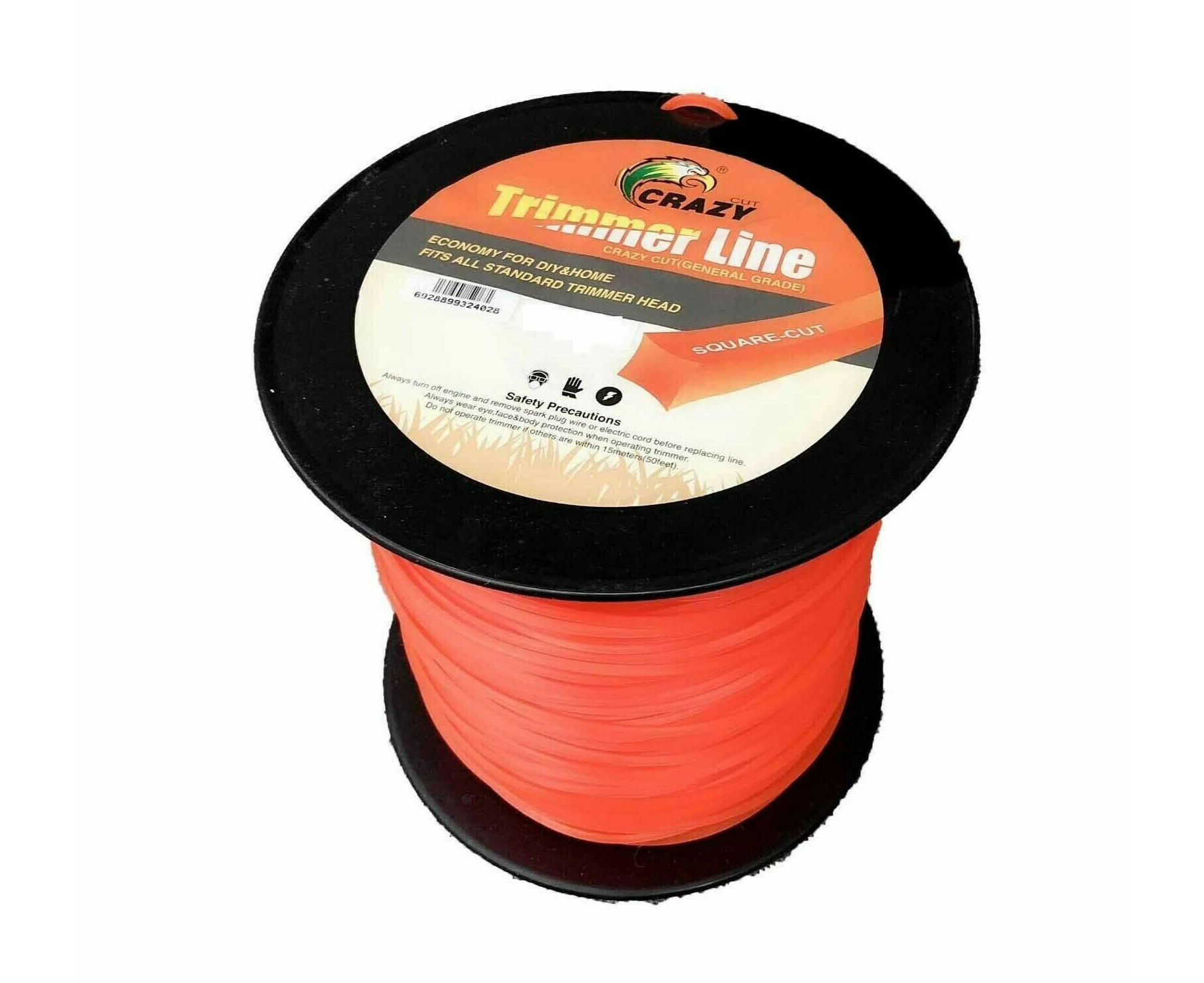 2.7MM x 5LB=345M ROUND TRIMMER LINE WHIPPER SNIPPER CORD BRUSHCUTTER Orange