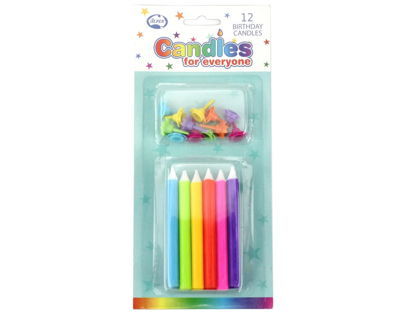 Jumbo Bright Candles (Pack of 12)