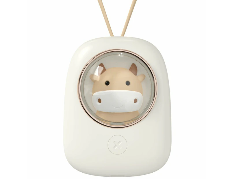 Cute Pet USB Hanging Neck Fan, Rechargeable Hands Free Personal Portable Fan with LED Light