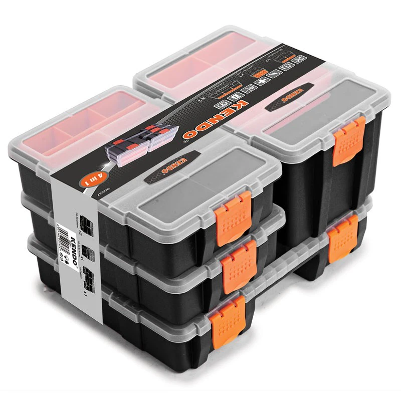 Kendo Tool Box Set With Storage Compartments 4 Piece