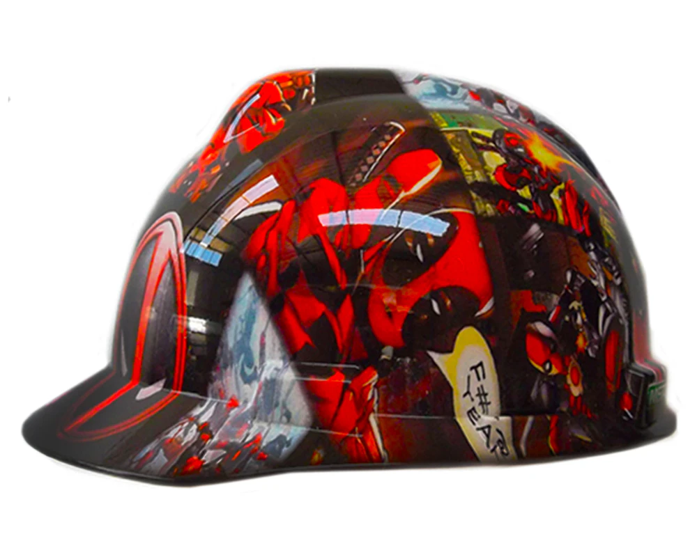 Cool Hard Hats Unisex DEADPOOL COMIC Cap Style MSA Safety Hard Hat