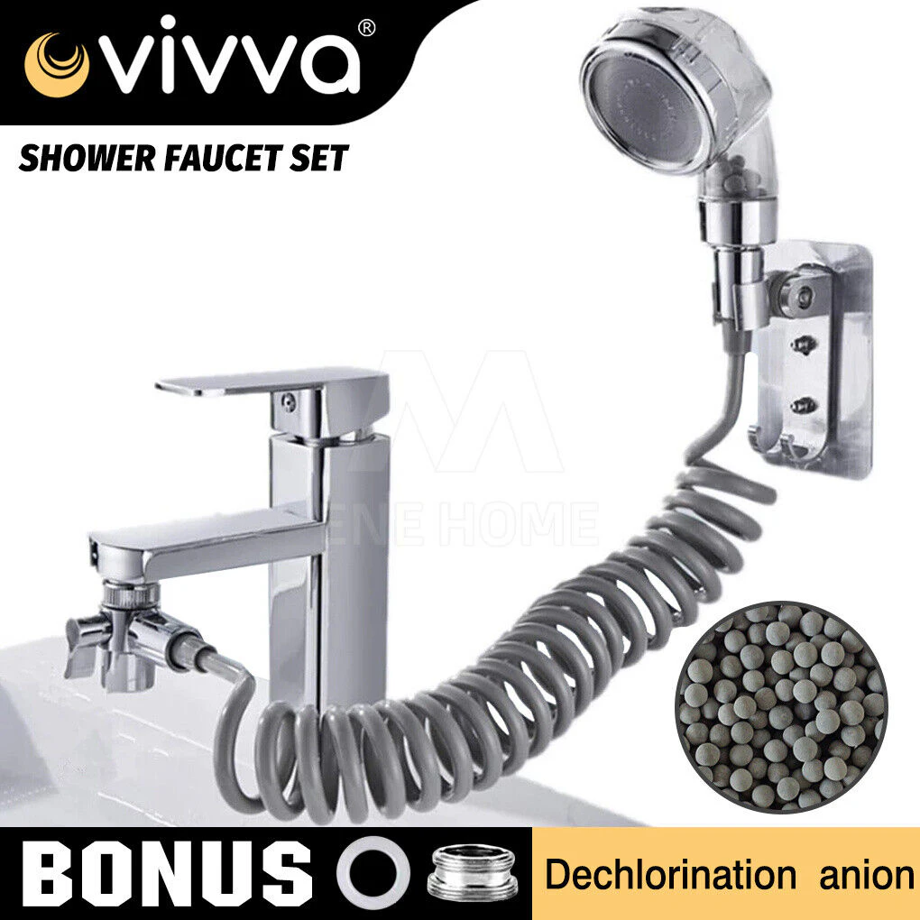 Vivva Sink Bathroom Faucet Sprayer Sink Hose Attachment Shower Assembly Tap Set