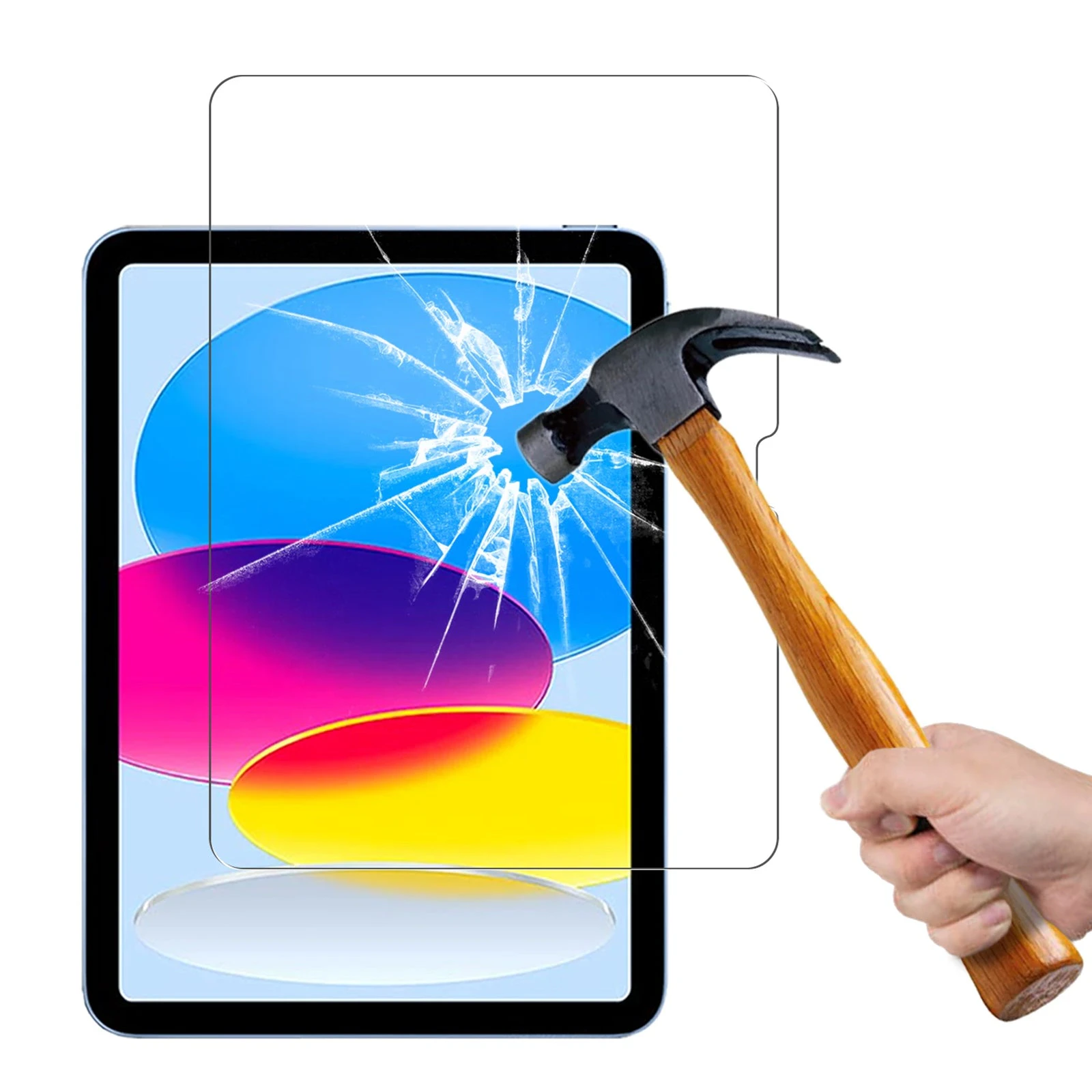 Full Tempered Glass Screen Protector for Apple iPad 10th Gen 10.9 Inch 2022 2023