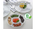 Home Master(R) 3PCE Melamine Serving Tray 5 Compartments