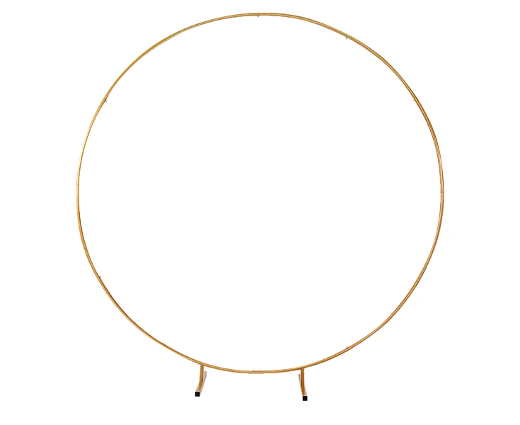 2M Wedding Hoop Round Circle Arch Backdrop Flower Display Stand Frame Background GOLD