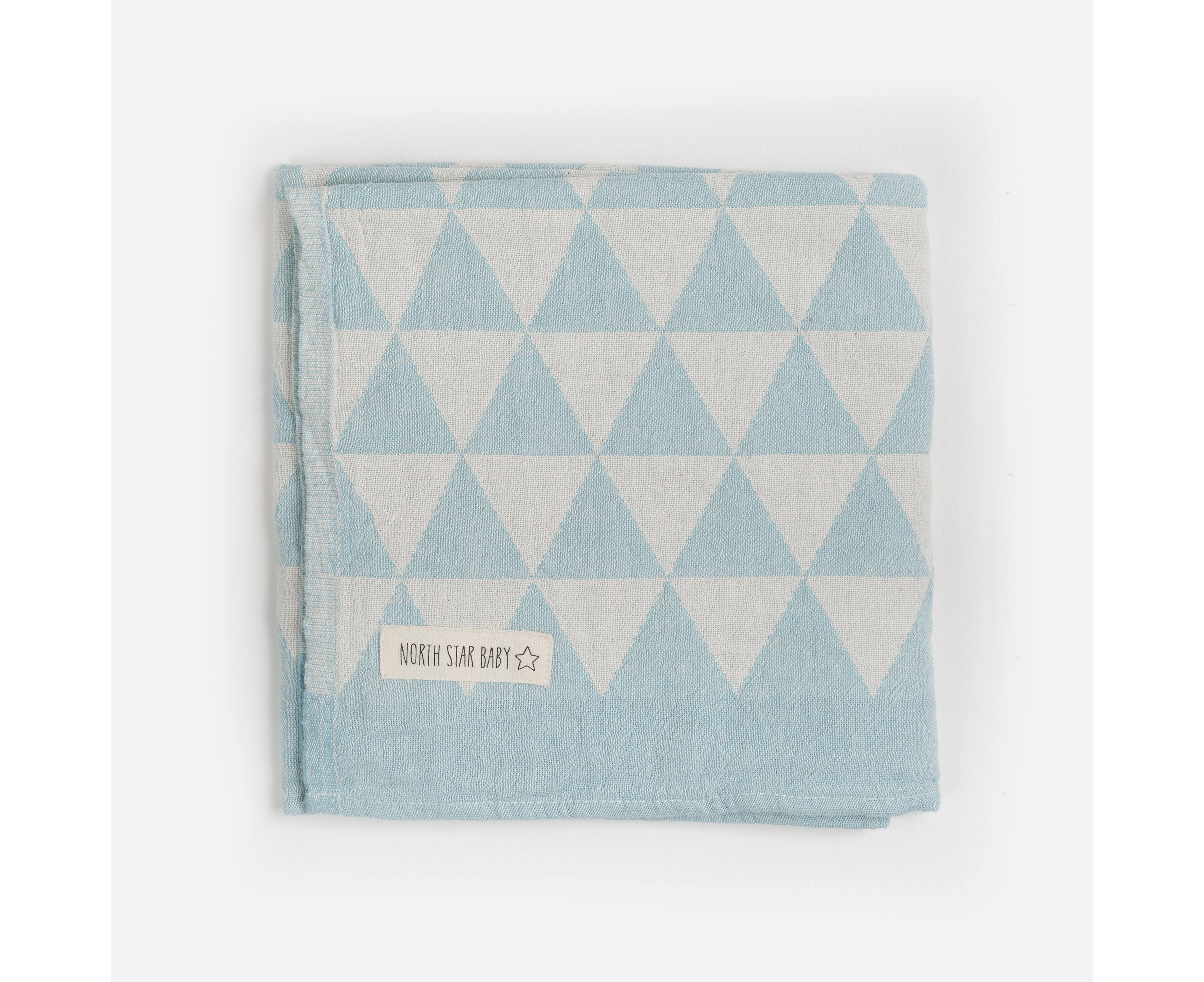 NORTH STAR BABY Hills Baby Blanket - Mint (Cot size)