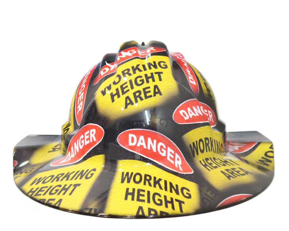 Cool Hard Hats Unisex WORKING AT HEIGHTS Broadbrim Safety Hard Hat