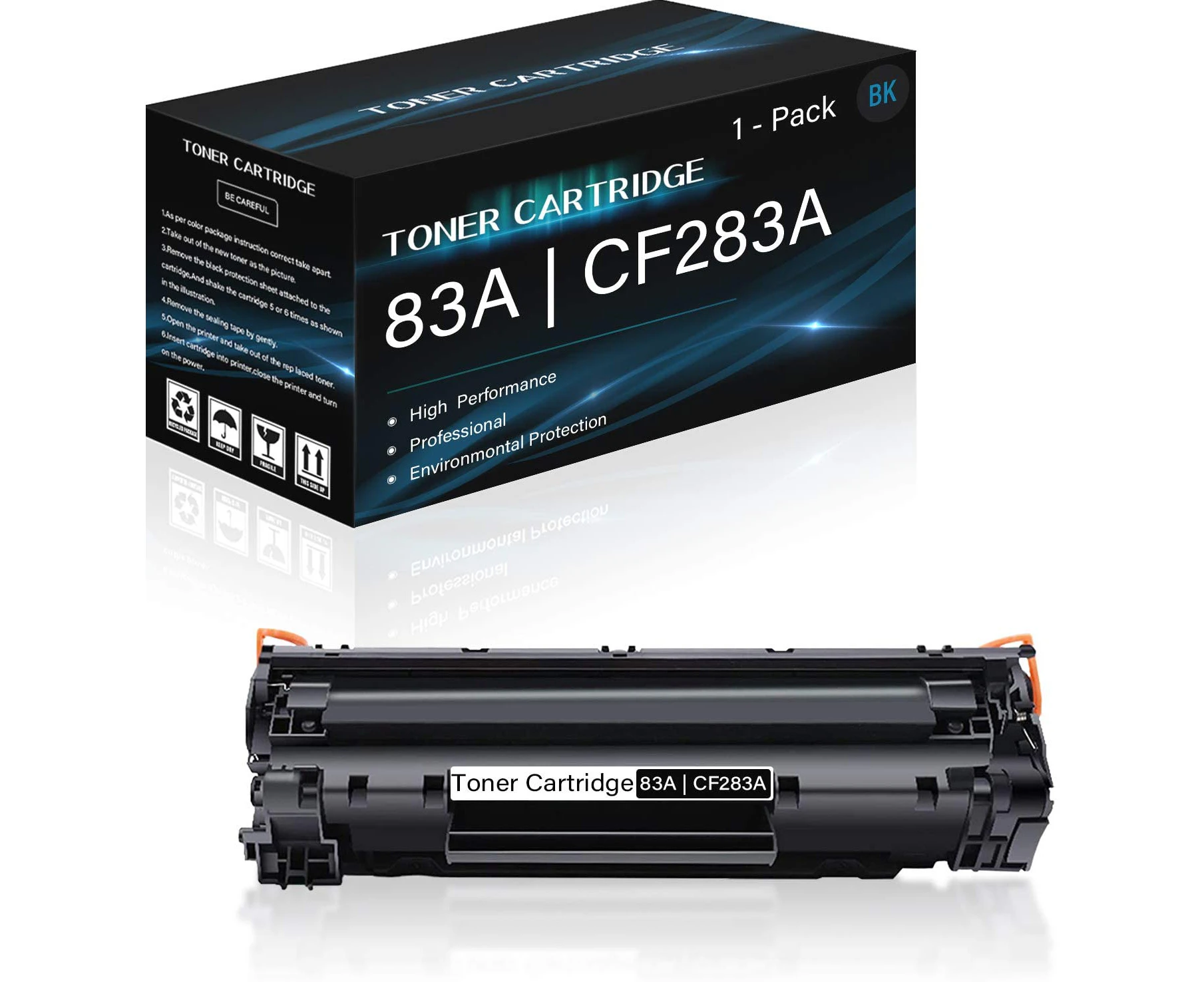 1x CF283A 83A TONER Compatible For HP LaserJet PRO M201 M255 MFP M125 M127fn M127