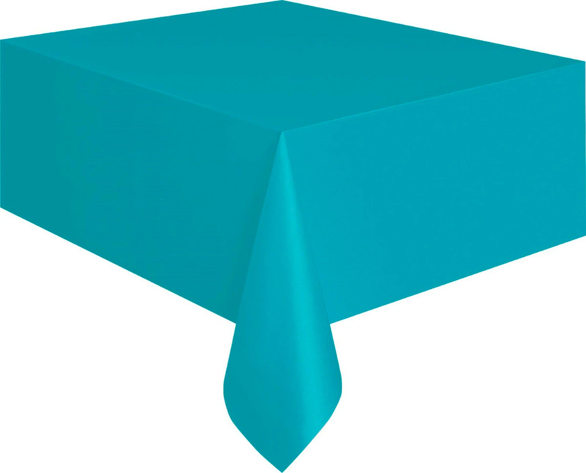 Wedding Party Tablecover Table Cover Cloth Plastic Tablecloth Birthday Colour - Caribbean Teal