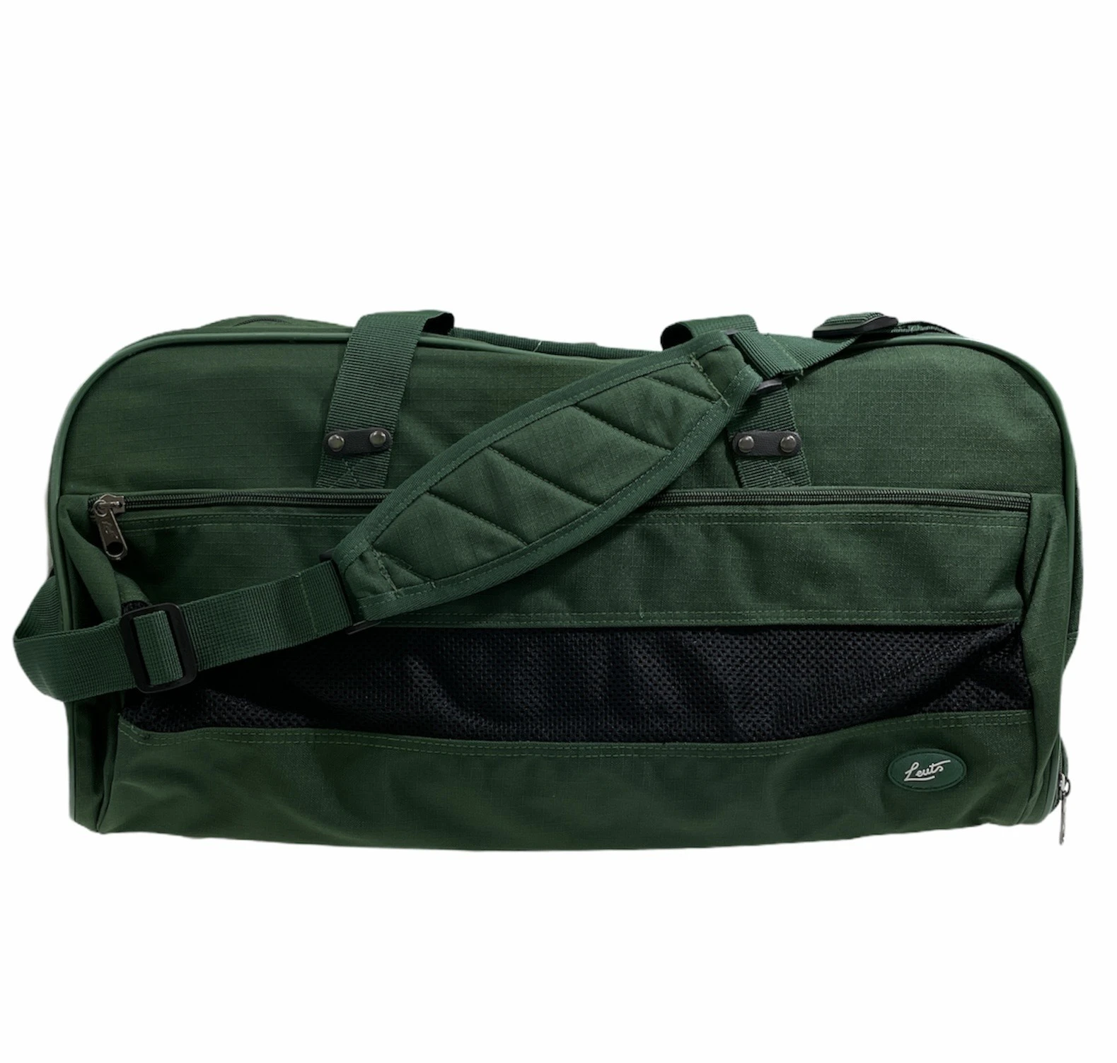 45L Foldable Jumbo Duffel Bag Gym Sports Luggage Travel Foldaway School Bags - Bottle Green