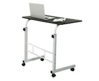 Mobile Laptop Desk Stand Adjustable Bed Bedside Portable Office [Colour: BLACK]