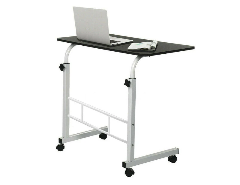 Mobile Laptop Desk Stand Adjustable Bed Bedside Portable Office [Colour: BLACK]