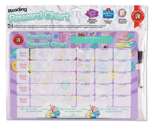 Learning Can Be Fun - Reading Reward Chart Lilac