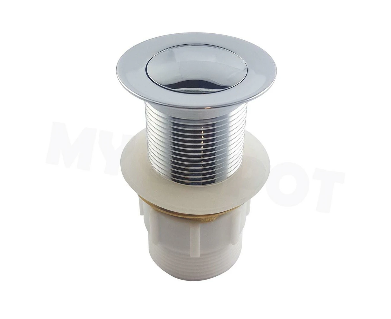 32mm Chrome Solid Brass Pop Up Waste Non Overflow