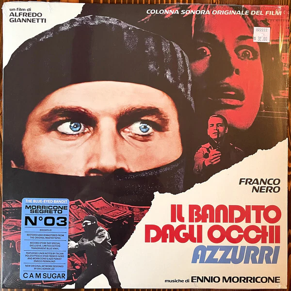 Ennio Morricone Il Bandito Dagli Occhi Azzurri vinyl LP RSD 2021 Drop 2