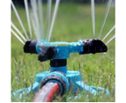 Garden Automatic Rotating Nozzle 360 Degree Rotary Automatic Sprinkler Garden Lawn Watering Nozzle Irrigation Nozzle with 3/4 inch Water Hose Connector