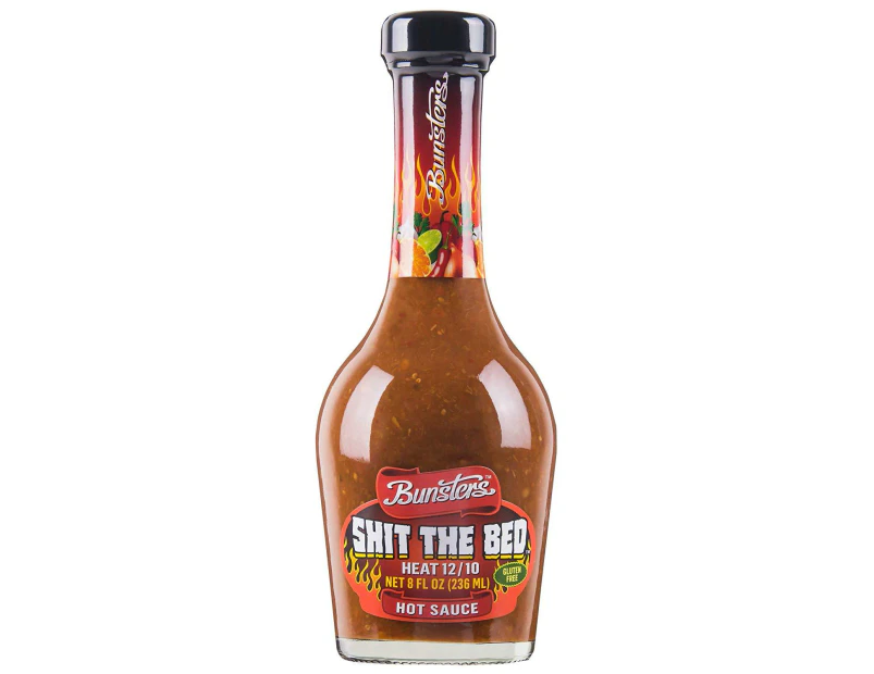 BUNSTERS SAUCE SHIT THE BED HOT 236ml