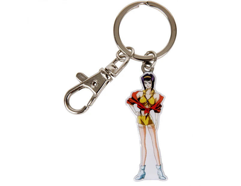 Cowboy Bebop Faye Valentine Walking Pose Metal Keychain