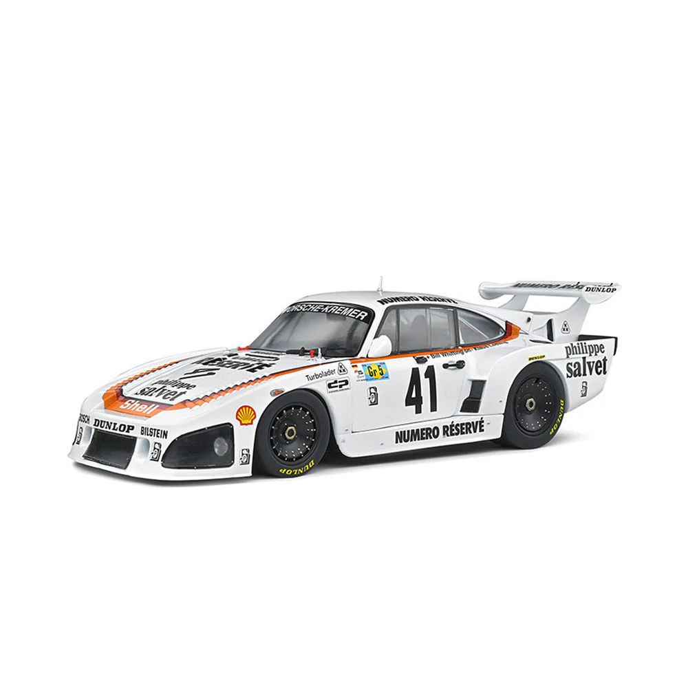 Solido Licensed 1:18 Scale Porsche 935 K3 Diecast Model Car White