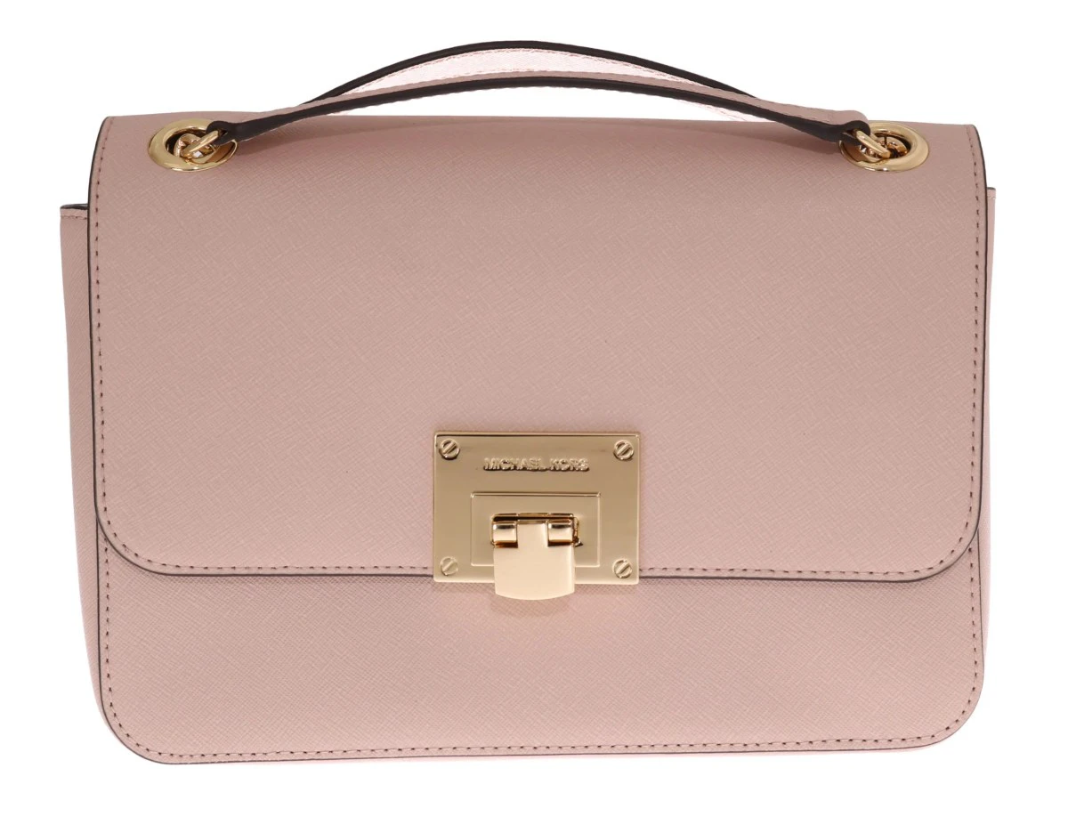 Michael Kors Pink Tina Leather Women Shoulder Bag