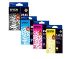 4 Pack Epson 254XL + 252XL Original Ink Cartridges [C13T254192, C13T253292-C13T253492] C13T253292C13T253492] [1BK,1C,1M,1Y]