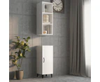 vidaXL Wall Cabinet High Gloss White 34.5x32.5x90 cm Engineered Wood