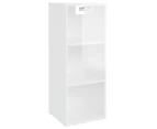 vidaXL Wall Cabinet High Gloss White 34.5x32.5x90 cm Engineered Wood