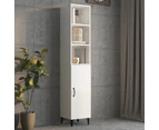 vidaXL Wall Cabinet High Gloss White 34.5x32.5x90 cm Engineered Wood