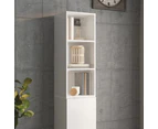 vidaXL Wall Cabinet High Gloss White 34.5x32.5x90 cm Engineered Wood