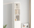 vidaXL Wall Cabinet High Gloss White 34.5x32.5x90 cm Engineered Wood