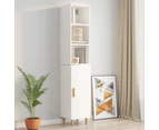 vidaXL Wall Cabinet High Gloss White 34.5x32.5x90 cm Engineered Wood