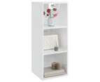 vidaXL Wall Cabinet High Gloss White 34.5x32.5x90 cm Engineered Wood