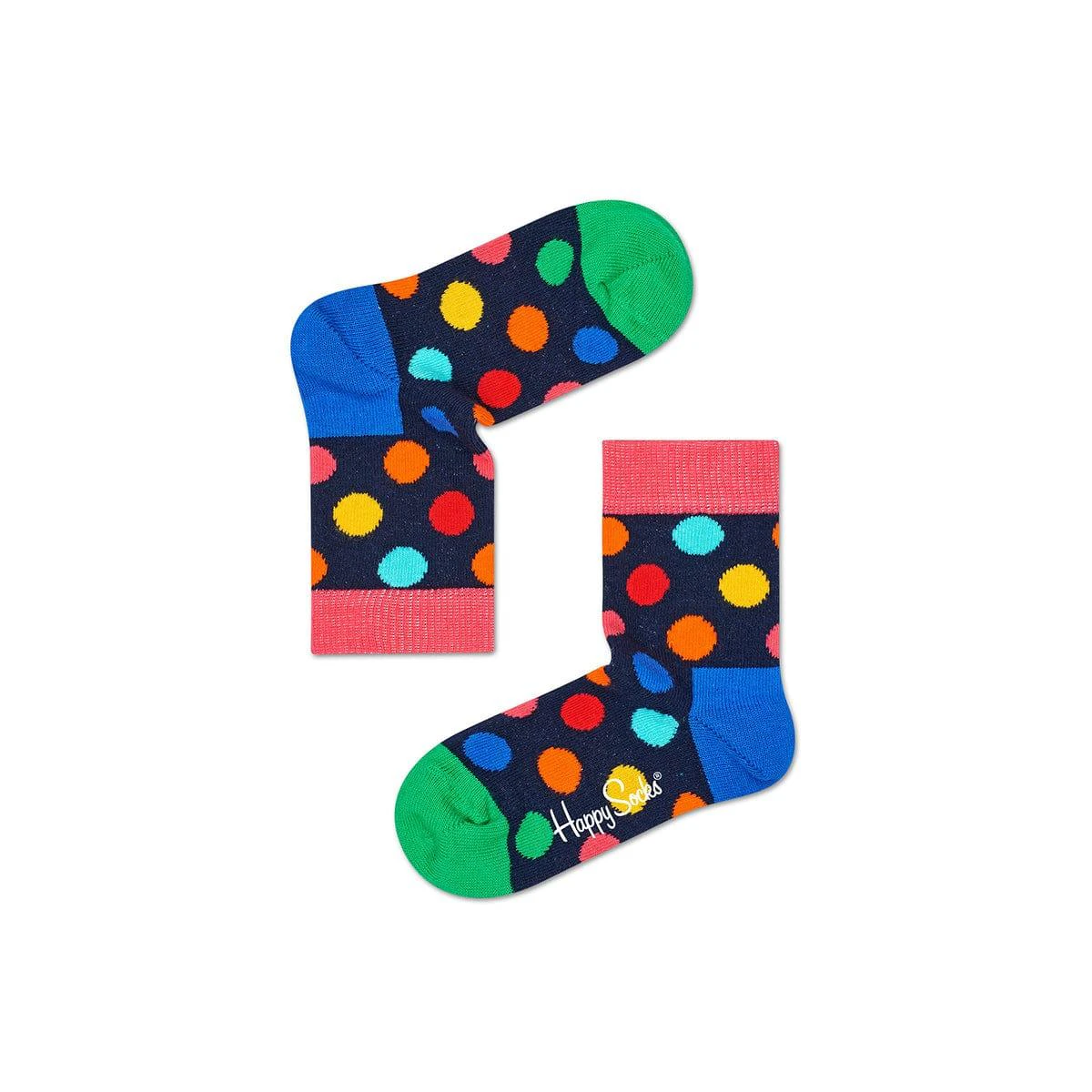 Kids Big Dot Sock Black Multi